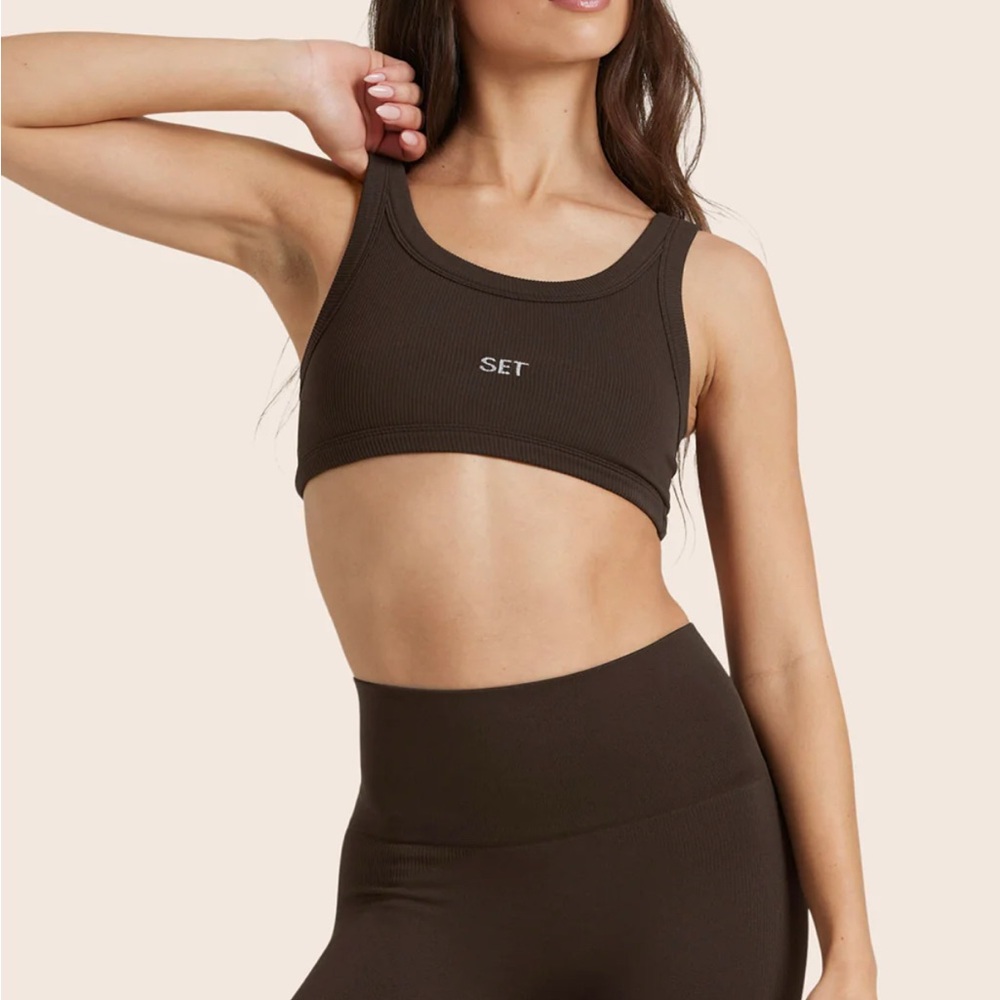 Set Active Sculptflex Power Hold Bra in Espresso, Size M